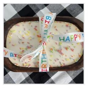HAPPY BIRTHDAY DOUGH BOWL CANDLE